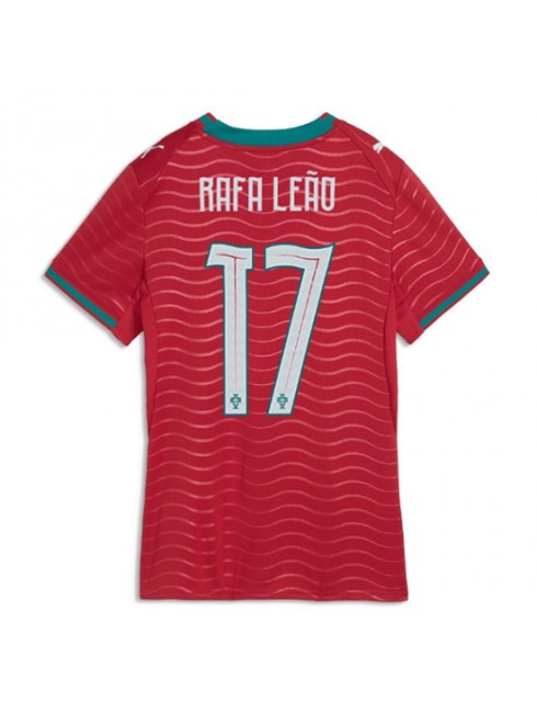 Portugal Rafael Leao #17 Heimtrikot für Frauen WM 2026 Kurzarm Portugal Rafael Leao #17 Heimtrikot für Frauen WM 2026 Kurzarm